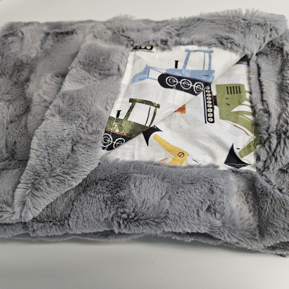 Baby Blanket with tractors